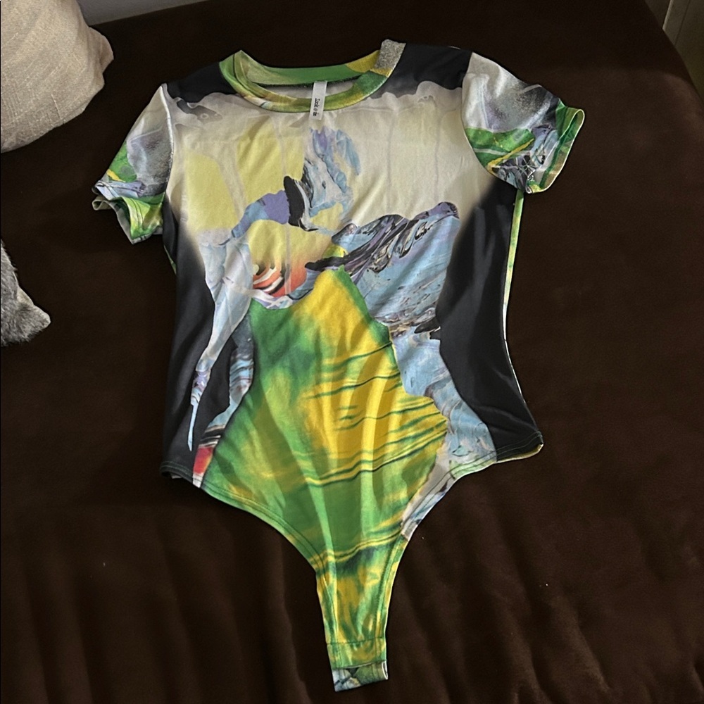 Abstract Print One Piece